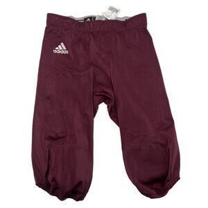 Adidas Hyped Football Pants Mens Large AZ9286 Maroon NEW No Pads
